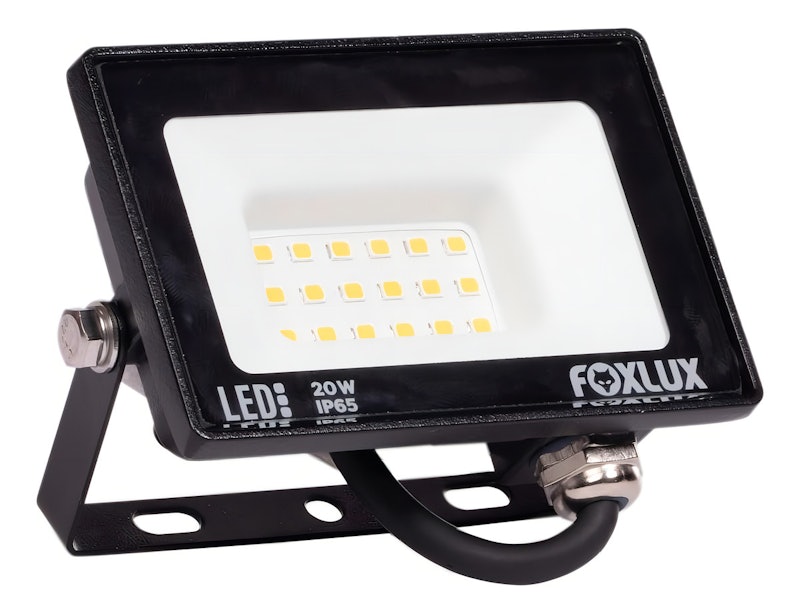 Refletor Led 20 W 3000 K Preto Bivolt FX 2