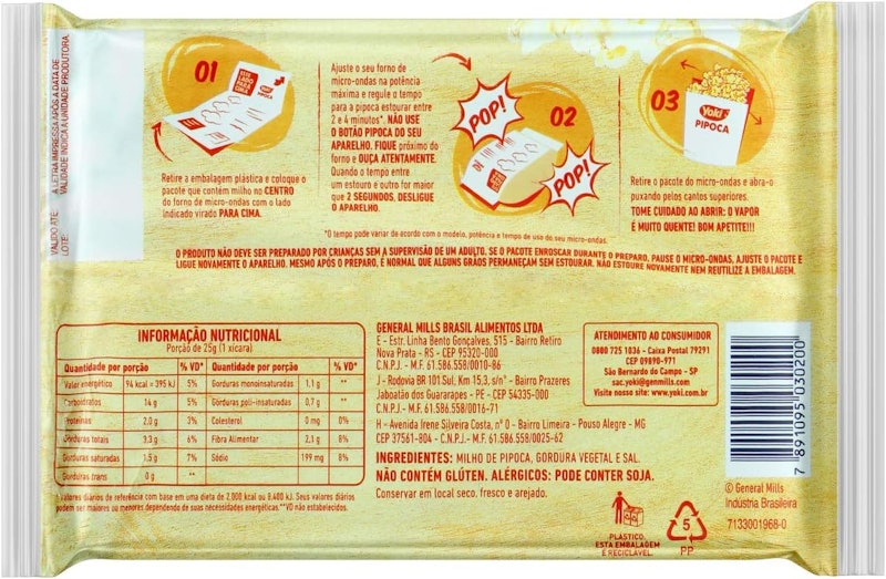 Pipoca Micro-Ondas Premium Natural com Sal 2