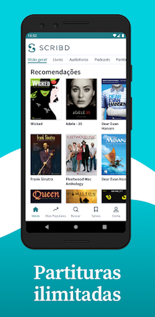 Scribd: Audiolivros e eBooks 5