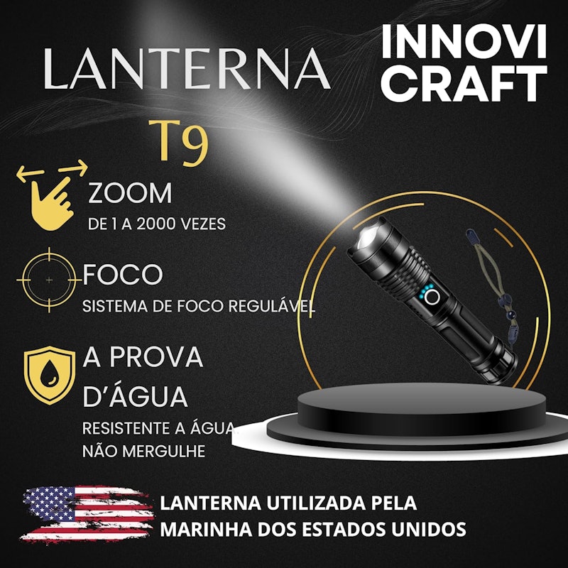 Lanternas de LED Recarregável T9 2