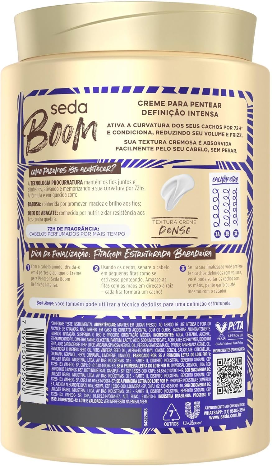 Creme de Pentear Seda Boom Definição Intensa 2