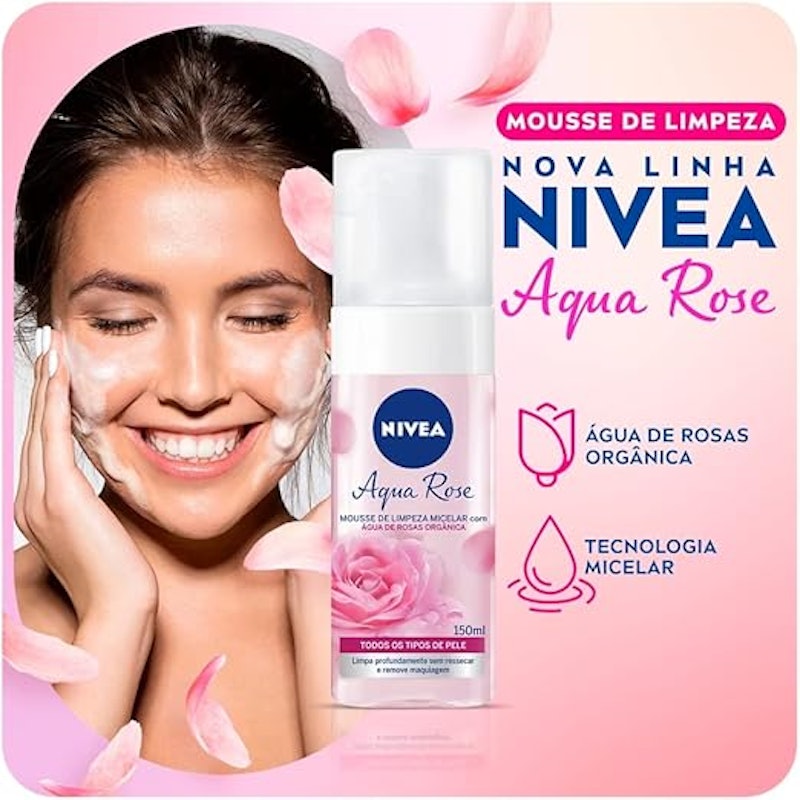 NIVEA Mousse de Limpeza Aqua Rose 4