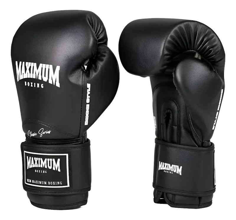 Luva de Boxe e Muay Thai New Classic Black Power Face 1