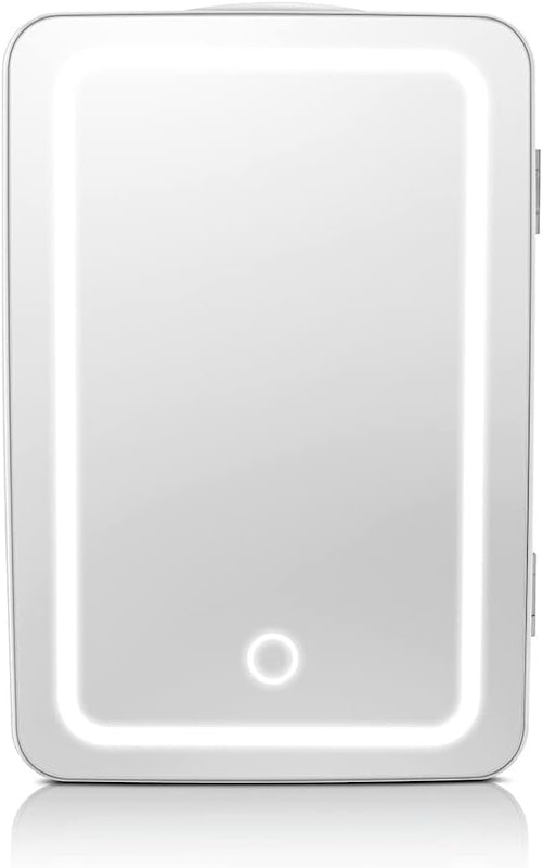 Mini Geladeira Espelhada c/ Led 6 Litros Branca Trivolt 2