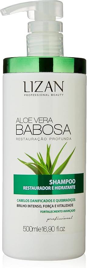 Lizan Shampoo Aloe Vera Babosa Hidratação e Brilho Natura 1