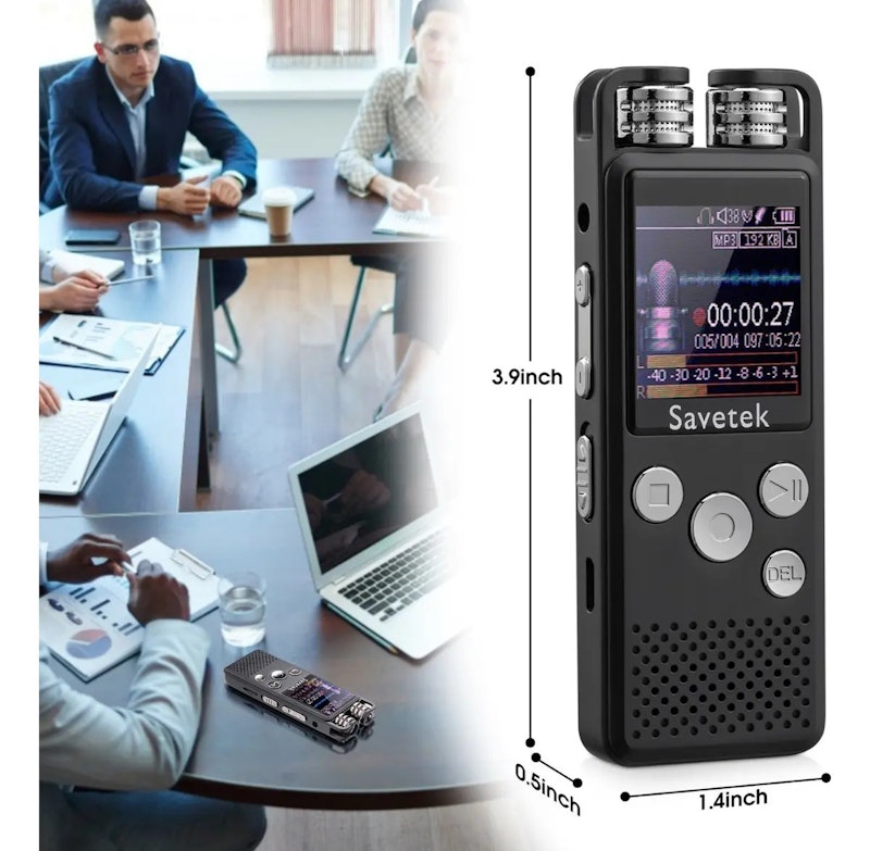 Gravador Digital Profissional 8 GB Savetek 5