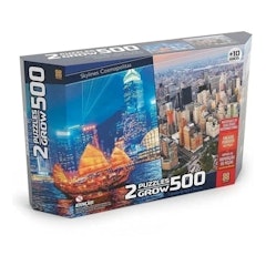 Puzzle 500 Peças Duplo Skylines Cosmopolitas