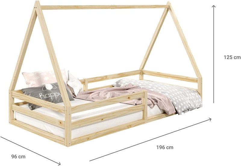 Cama Montessoriana Madeira Maciça Casa Estrado Sila 2