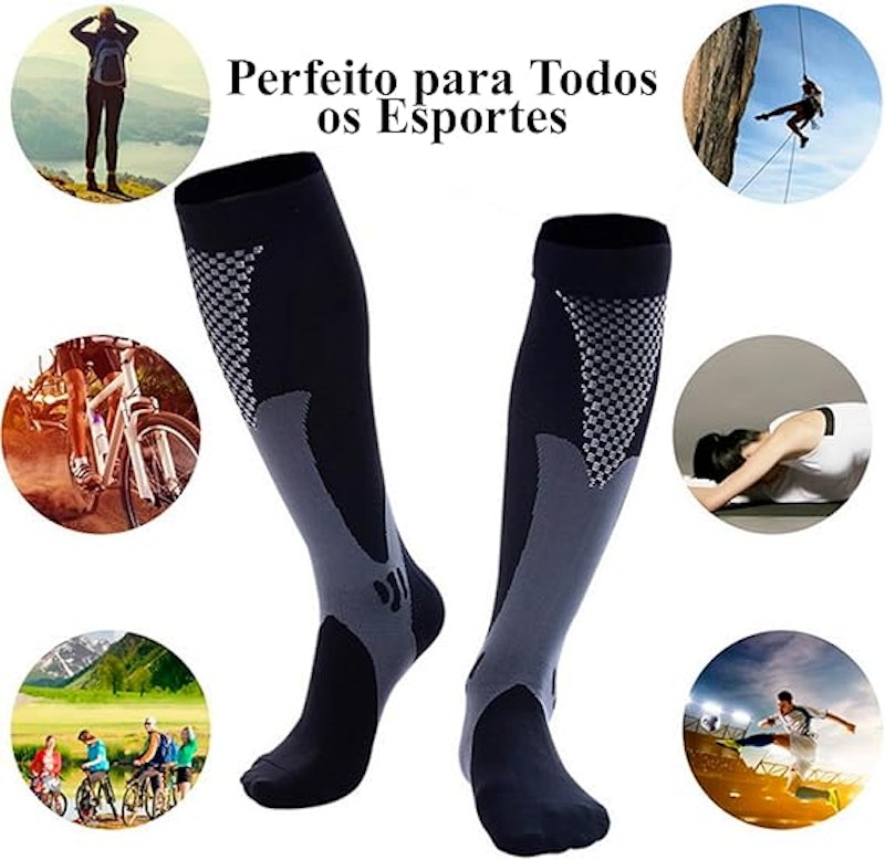Meia Alta Compressão Masculina 3