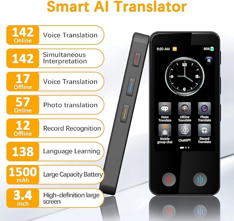 Tradutor de Idiomas Instantâneo Grillkid 3