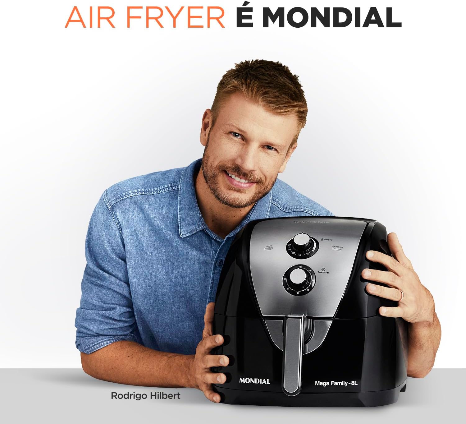 Fritadeira Sem Óleo Air Fryer 8L Mondial Preto 2