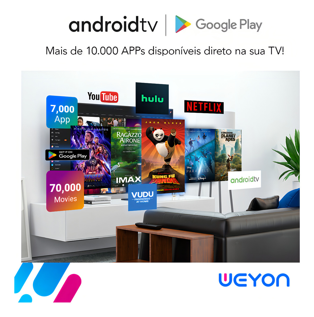 Smart Tv 32'' LED HD Weyon 5