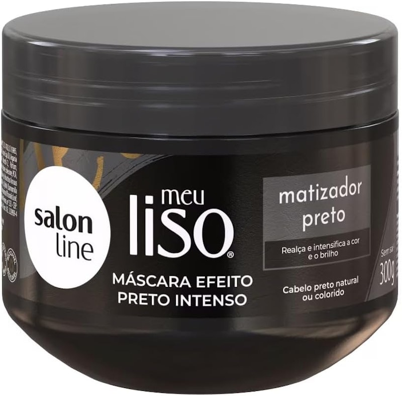 Máscara Meu Liso Matizador Preto Salon Line 1