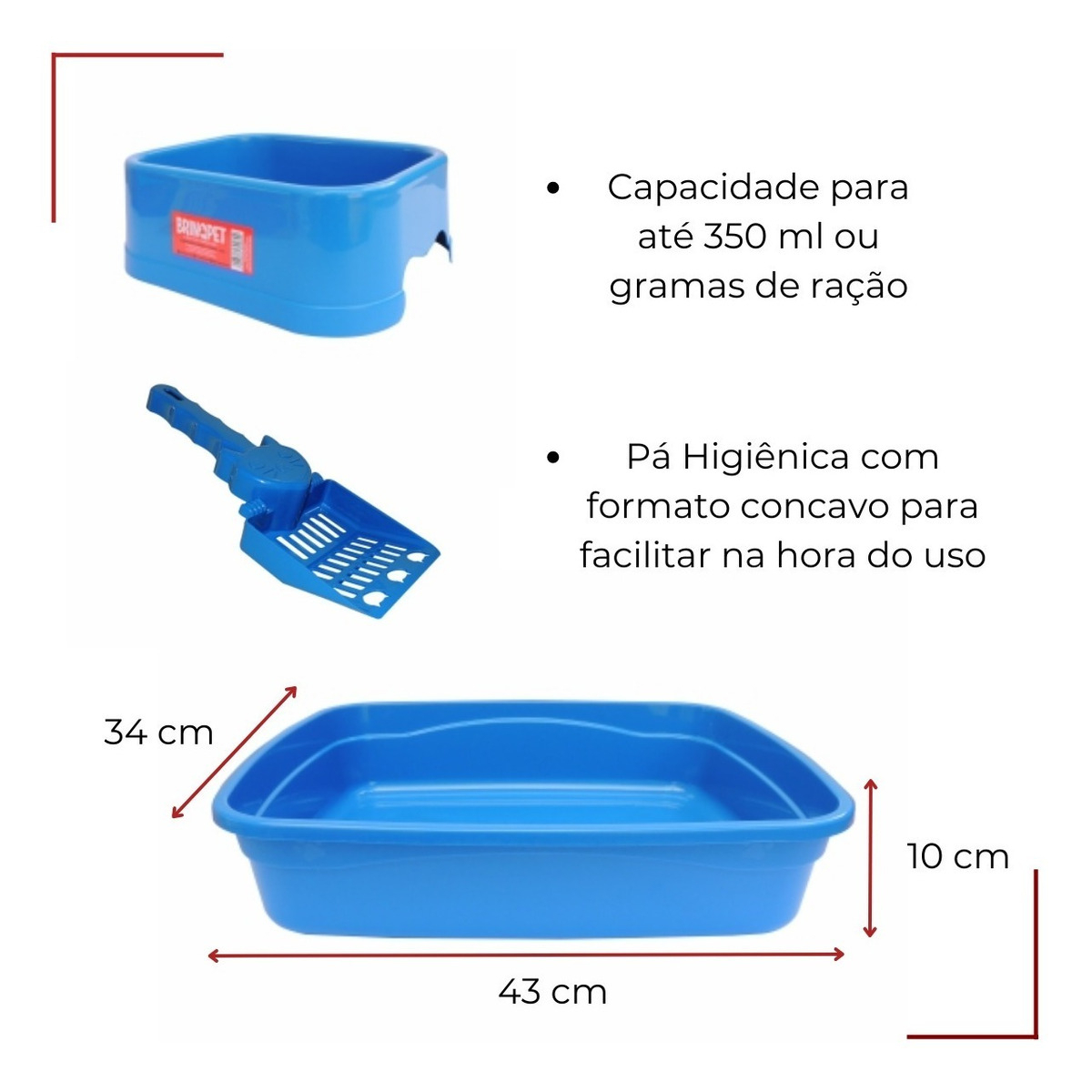 Kit Banheiro do Gato Brinqpet 04 pçs 5