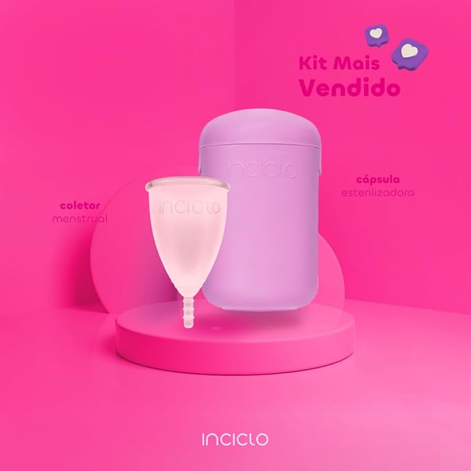 Coletor Menstrual Inciclo + Cápsula Esterilizadora Lavanda 2