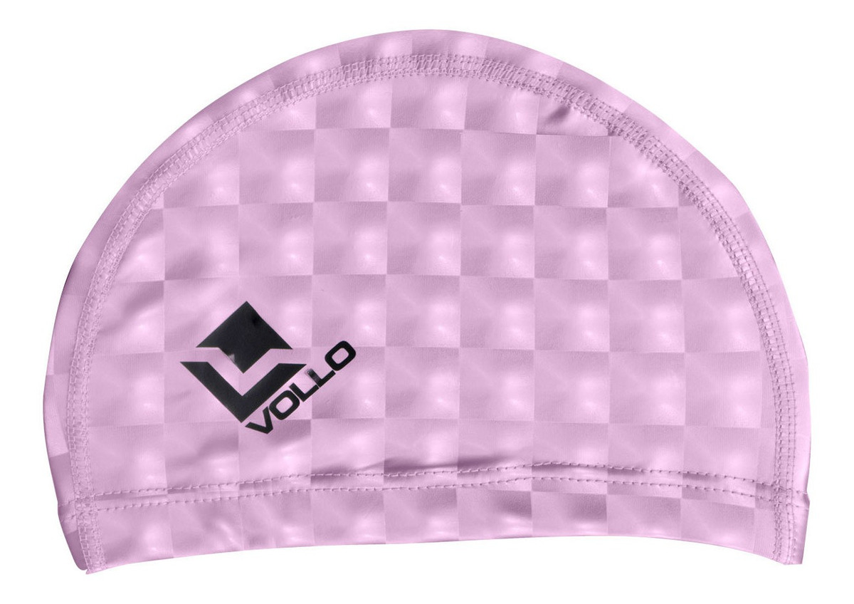 Touca de Natação PU Rosa Vollo Adulto 2