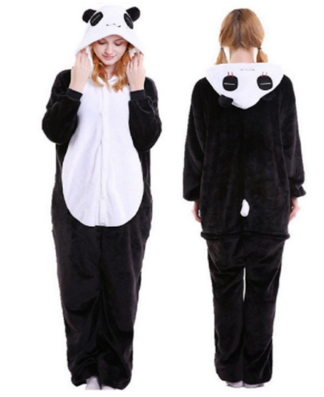 Pijama Fantasia Kigurumi Panda com Capuz 1