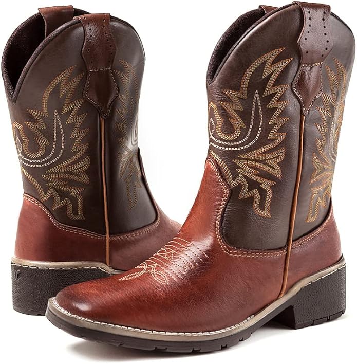 Bota Texana Country Masculina Cano Longo Marrom Casco Tatu 2