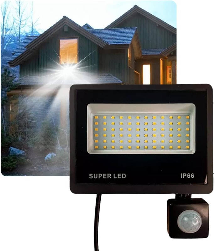 Refletor LED Holofote 50 W Sensor Presença Fotocélula 1