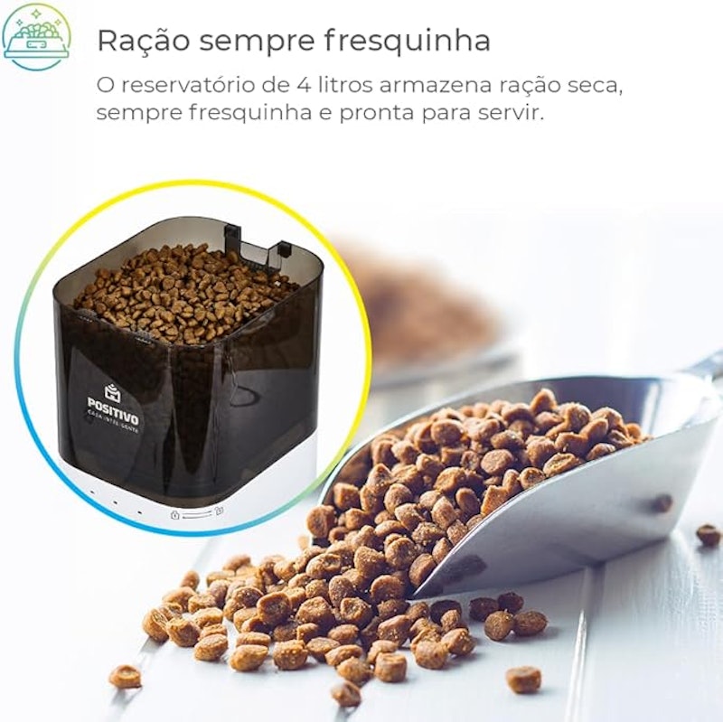 Smart Alimentador Pet Wi-Fi Positivo Casa Inteligente 3