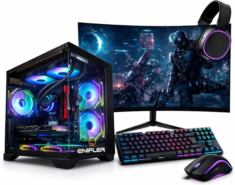 PC Gamer Completo Ryzen 5 5600GT 16 GB DDR4 SSD 480 GB, 500 W 80 Plus 1