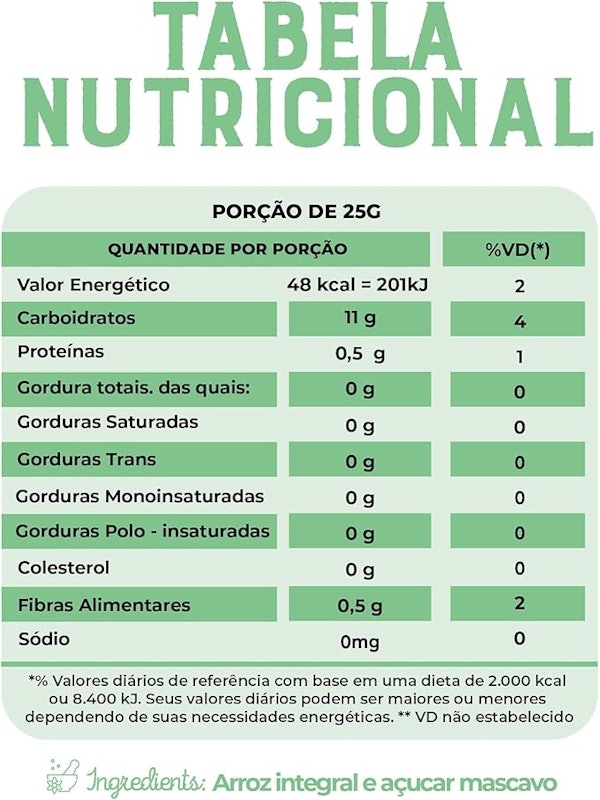 Flocos de Arroz com Açúcar Mascavo 5