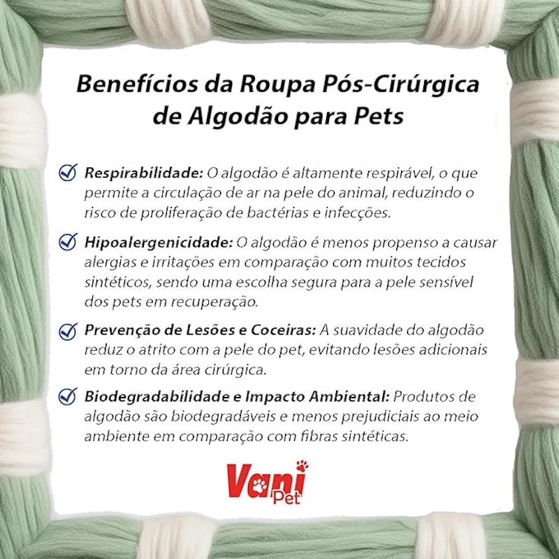 Roupa Cirúrgica Gato Unissex Cotton 4