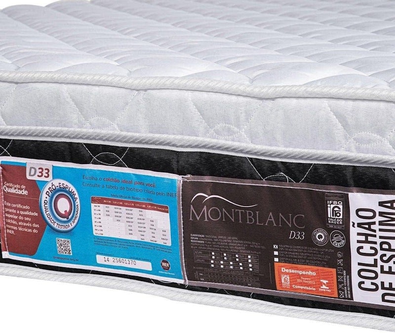Colchão Castor Casal MontBlanc Euro One Face D33 138x188x25cm 4
