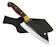 FACAS GAÚCHA Cutelo Artesanal 8" Brut Forge em Aço Carbono 1070 com Cabo de Madeira Facas Gaúcha 1
