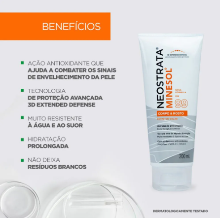 Protetor Solar Corpo e Rosto FP99 4