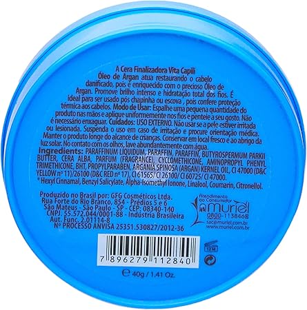 Cera Finalizadora Capilar Óleo de Argan  2