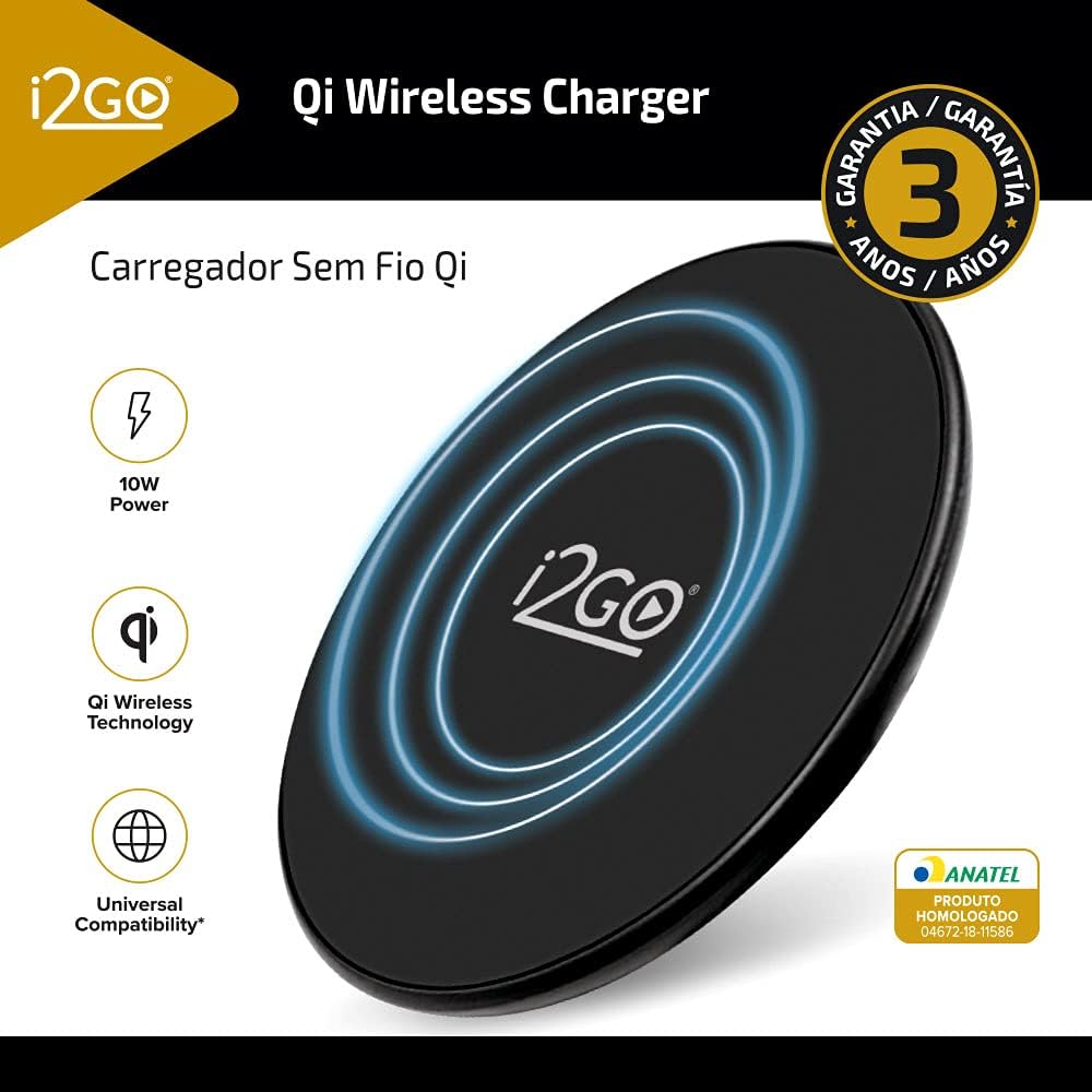 Carregador sem Fio Fast Charge i2GO 10 W Chumbo 5