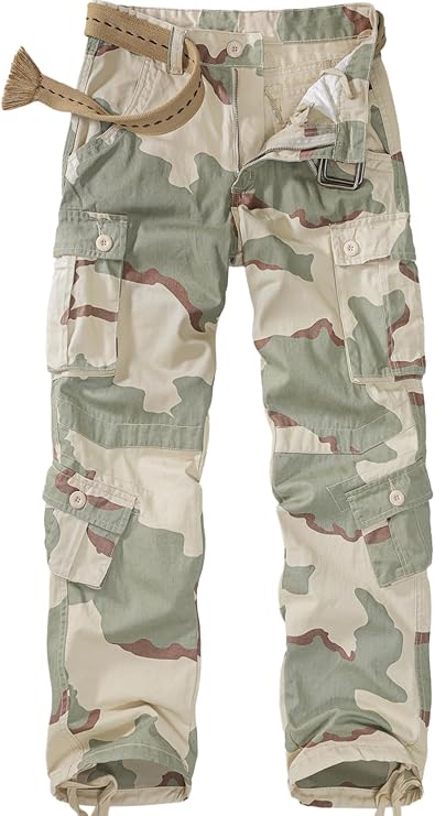 Calça Masculina Tática Casual, Estilo Camuflado 1