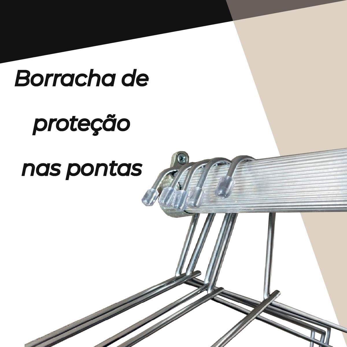 Kit 5 Unidades Cabides para Calças 3