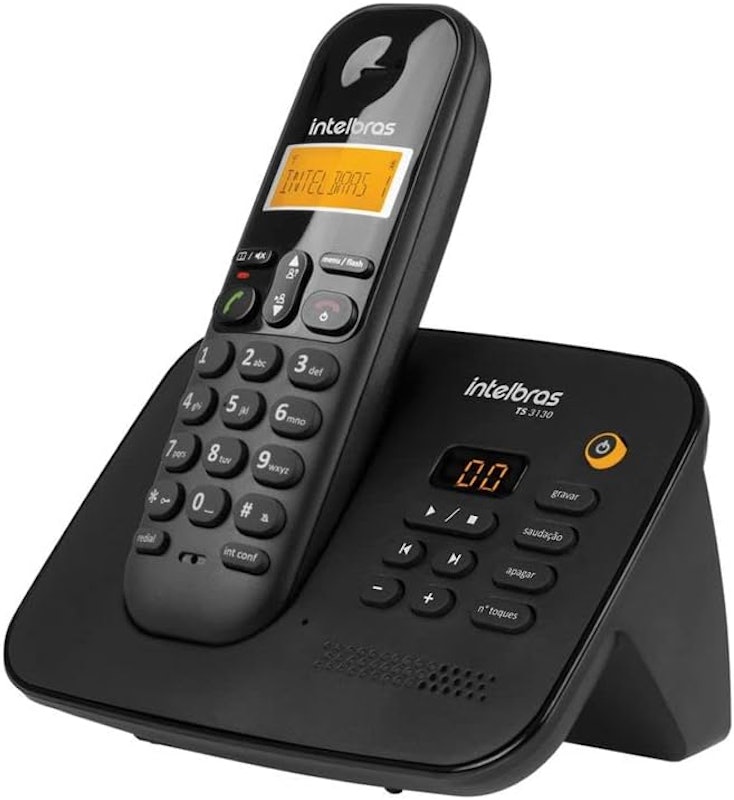 Telefone sem Fio Digital com Secretária Eletrônica Intelbras 2
