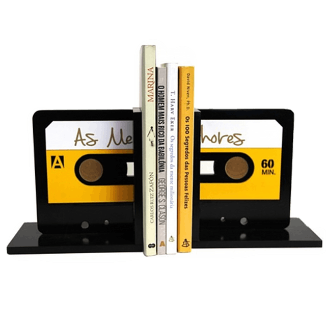 Aparador de Livros Fita Cassete 2