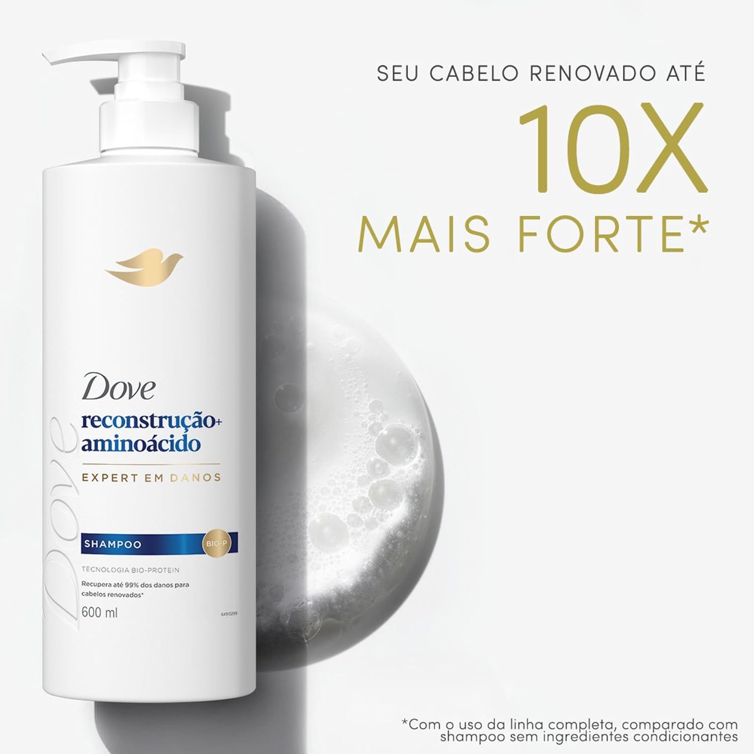 Shampoo Dove Reconstrução + Aminoácido 4
