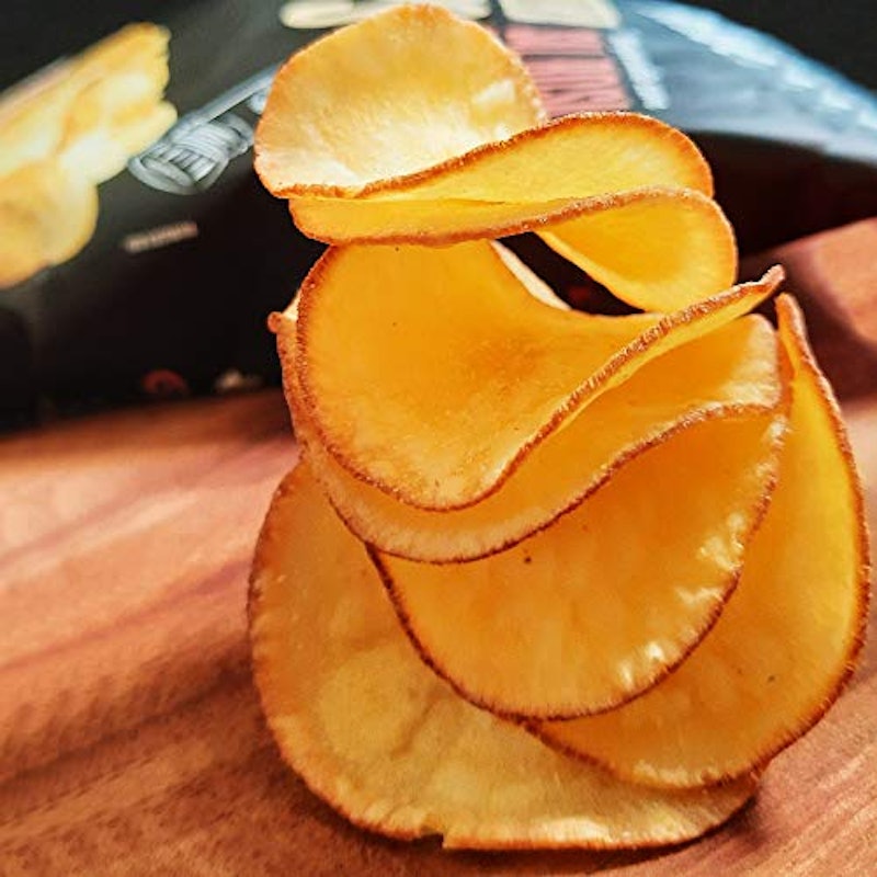 Chips de Mandioca Temperados com Sal Rosa do Himalaia 2