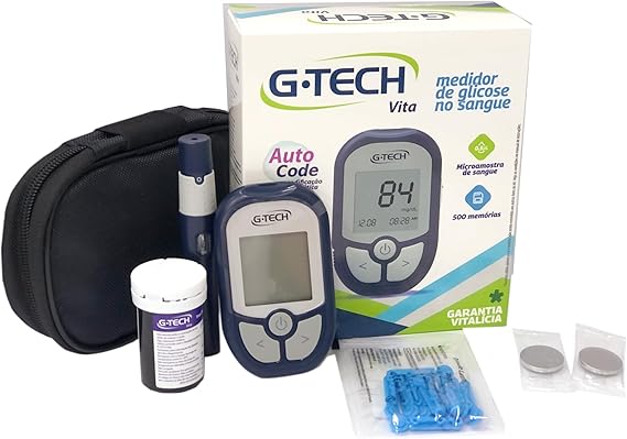Medidor de Glicose G-Tech Vita (com Kit de 10 Tiras e 10 Lancetas) 2