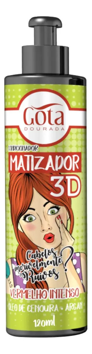Matizador Condicionador 3D Vermelho Intenso 1