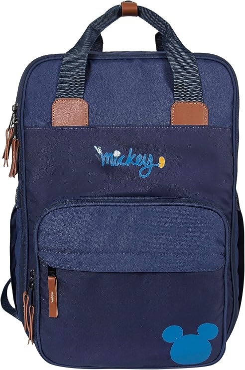 Mochila Maternidade Premium Decorada Mickey Azul com Trocador 1