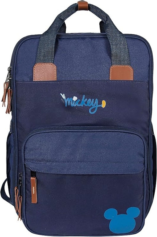 Mochila Maternidade Premium Decorada Mickey Azul com Trocador 1