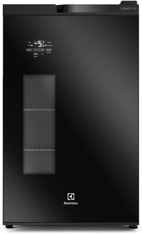 Cervejeira Home Bar Frost Free 100 L Porta de Vidro Preta 1