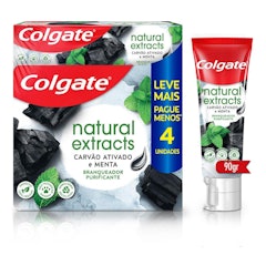 Creme Dental Colgate Natural Extracts Carvão Ativado e Menta