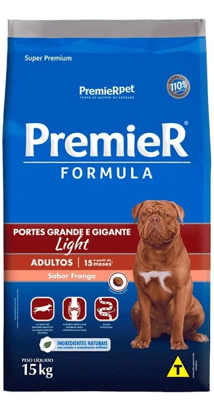 PremieR Formula Cães Adultos Porte Grande e Gigante Light Frango 1
