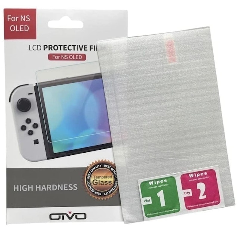 Case para Nintendo Switch OLED com Película de Vidro e Grip 3