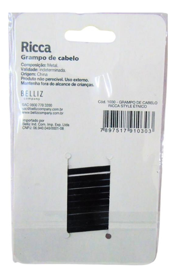 Grampo de Cabelo Ricca Style Étnico 3