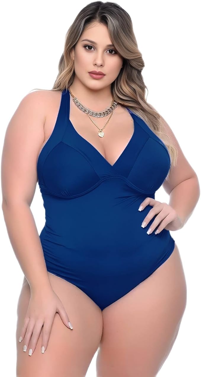 Maiô Bore Plus Size Roupa de Banho Sustentação com Bojo 1