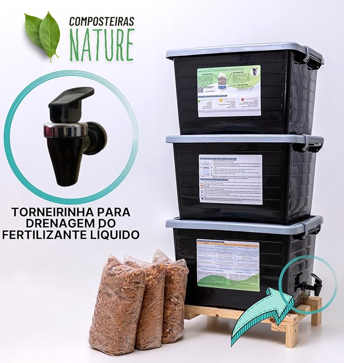 Composteira Doméstica 90 L 3