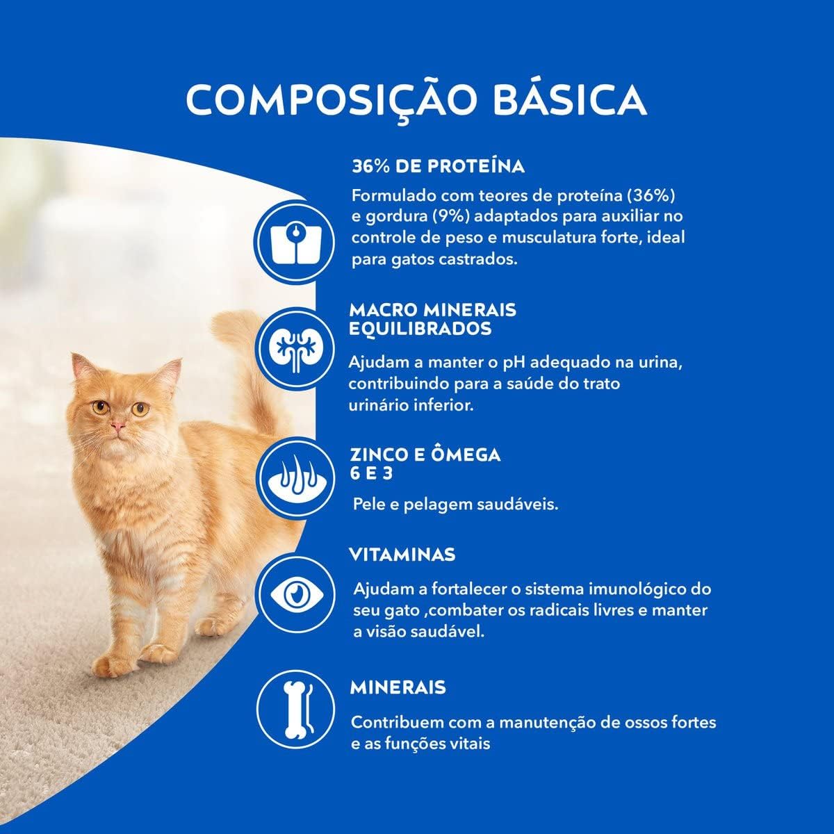 Ração Cat Chow para Gatos Castrados Sabor Frango 2